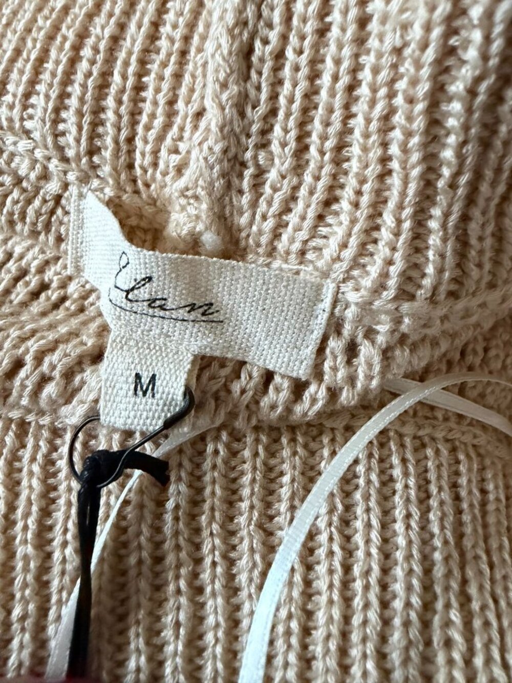 ELAN Tan Beige Knit Coverup Swim Pants Sz M NEW NWT - Picture 6 of 6